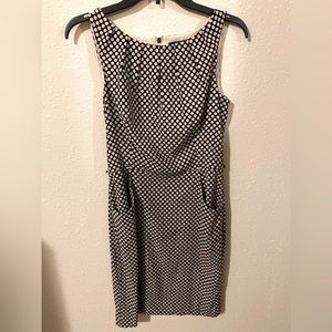 Chaps dresses. Both size 6. Tan with black dots or white with black dots.